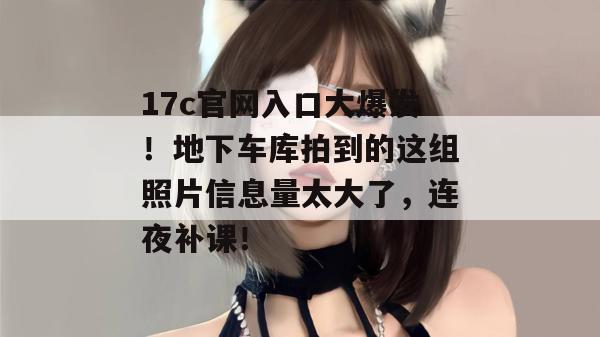 17c官网入口大爆发!地下车库拍到的这组照片信息量太大了,连夜补课!